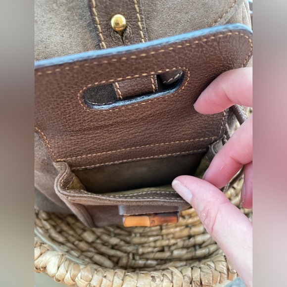 🤎 Gucci Bamboo Suede Backpack 🤎 - Picture 3 of 13